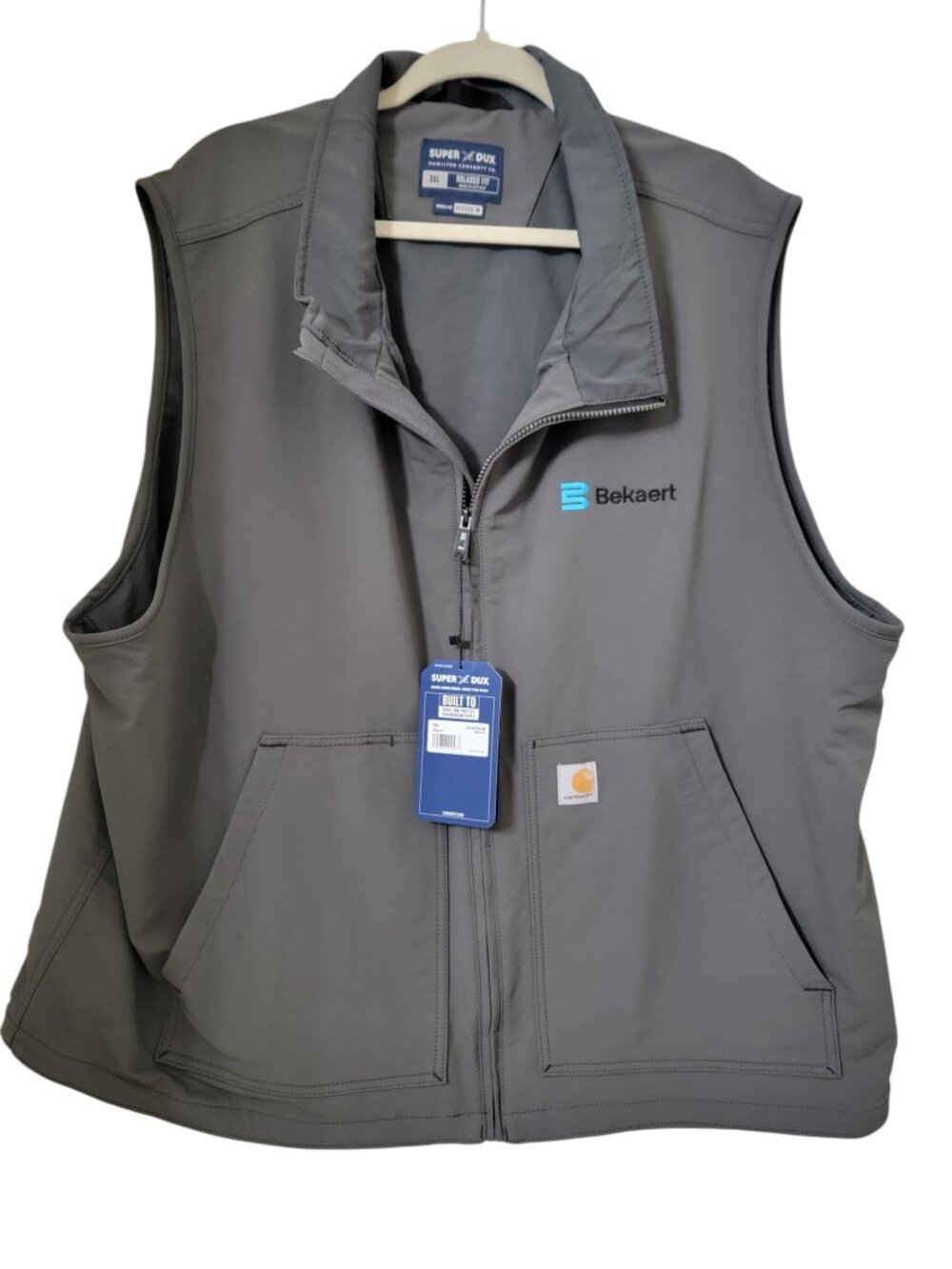 Carhartt Rain Defender Super Dux Size 3XL Gray Relaxed Fit Vest, NEW with Tag